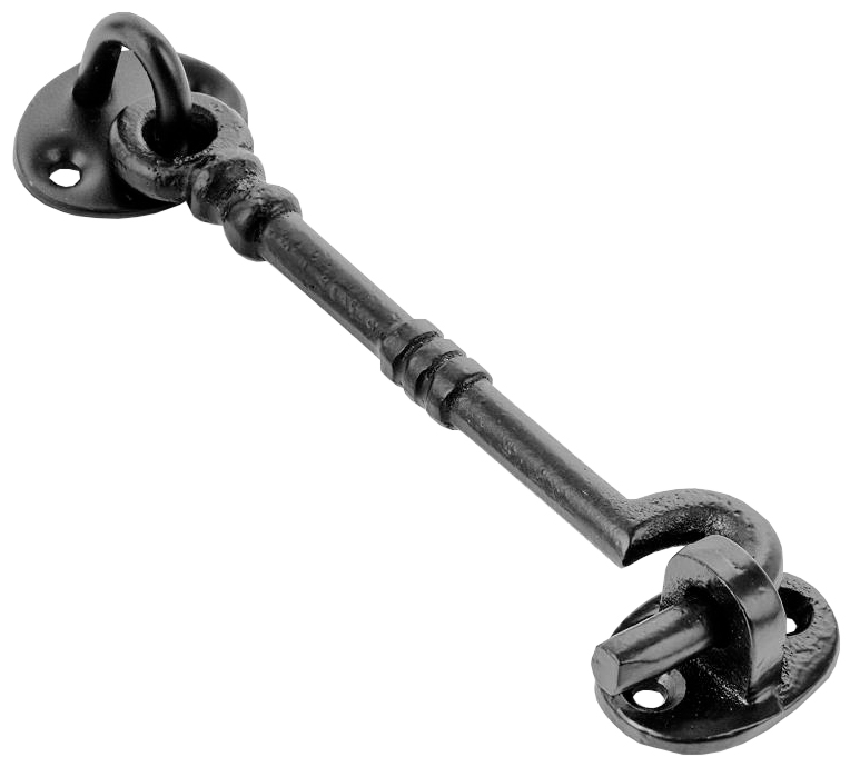 NEW 24 X Cabin Hook And Eye Sets Silent Barrel Style Black 150mm 6 Inch On eBay