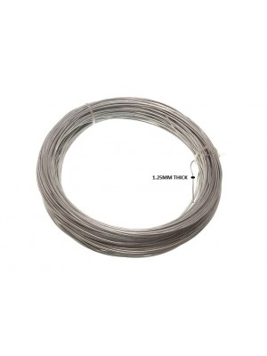 Roll Of Galvanised Steel Wire 1.25 mm X 1/2 Kg Approx. 50 Metres