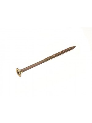 Chip Board Screw Fixings YZP Yellow Zinc Plated Steel 6.0 X 100