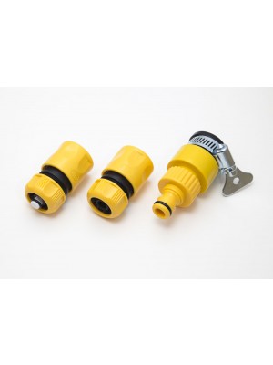 Pack Of Hose Connectors 2 X Snap Fit 1 X Hose Clip Multi Tap 