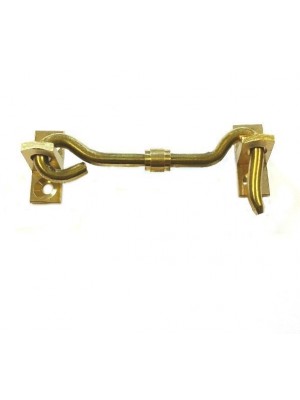 Cabin Hook And Eye Solid Brass Door Stay 75mm 3 Inch
