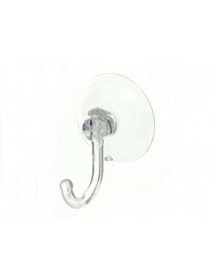 Clear Suction Window Hooks With Plastic Hook 32mm 1 1/4 Inch