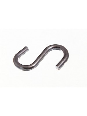 Steel BZP Zinc Plted Rust Resistant S Hooks 38mm 1 1/2 Inch