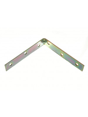 Corner Brace Support Right Angled L Bracket YZP Steel 125mm ( 5 " )