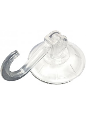 Suction Hook Clear Lever Type Snap Lock 45mm Patterned