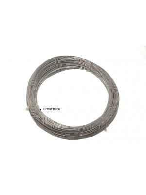 Roll Of Galvanised Steel Wire 0.7 mm X 1/2 Kg Approx. 160 Metres