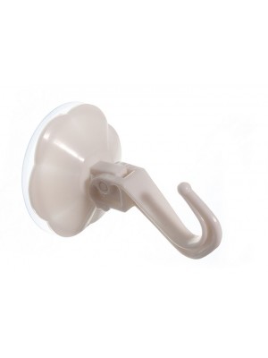 Suction Hooks Lever Snap On Type White Plastic 50mm 2 Inch