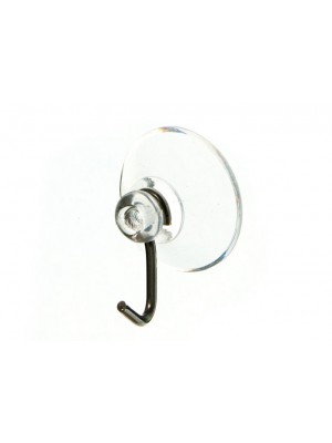 Clear Suction Window Hooks With Steel Wire Hook 19mm 3/4 Inch