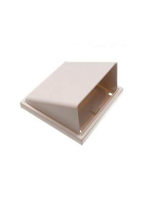 Plastic Vent Grille External Use Hooded Weatherproof Cowl 100mm