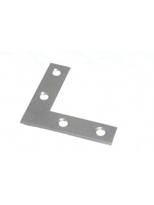 Flat Corner Bracket 63mm ( 2.5 Inch ) BZP Steel