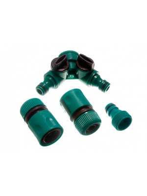 Pack Of 2 Quick Fix 1 Tool Adaptor 1 Dual Hose Shut Off Connector