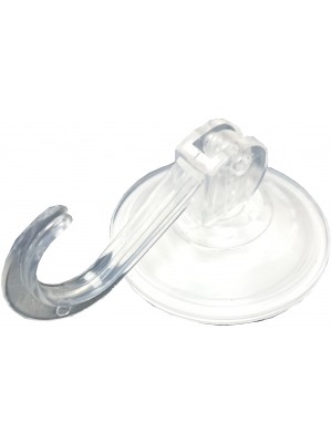 Clear Cup Suction Hooks Hangers Lever Type Snap Lock 45mm