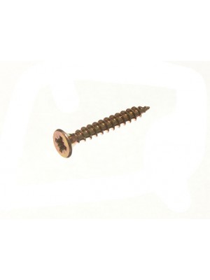 Chip Board Screw Fixings YZP Yellow Zinc Plated Steel 4.0 X 30