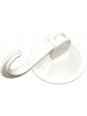 Suction Hook Cream Lever Type Snap Lock 45mm Patterned