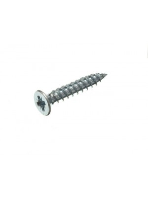 Twin Thread Wood Screw Fixings BZP Zinc Plated Steel 8 X 1 1/4 Inch