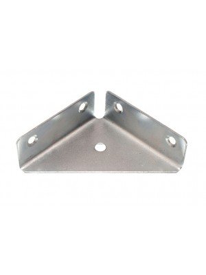 FILLED CORNER ANGLE BRACKETS BRACE 65MM x 22MM x 1MM STEEL BZP