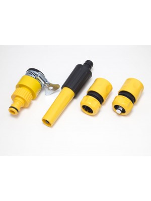 Pack Of Connectors 2 X Snap Fit 1 Spray Nozzle 1 Hose Clip Multi Tap