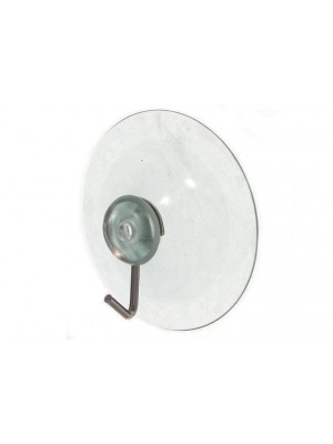 Clear Suction Window Hooks With Steel Wire Hook 50mm 2 Inch