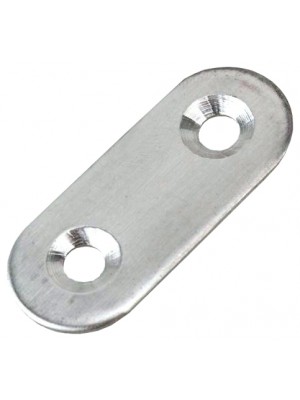 Corner Brace Oval End SS Stainless Steel 40 X 40 X 17 X 3mm