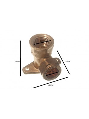 Wall Elbow For Outdoor Taps Solid Brass