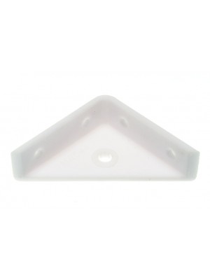 White Plastic Corner Angle Brackets 50mm X 50mm 2 X 2 Inch