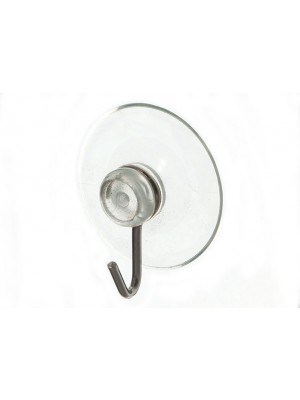 Clear Suction Window Hooks With Steel Wire Hook 32mm 1 1/4 Inch