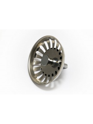 Stainless Steel Basket Sink Basin Strainer Plug Stoppers 