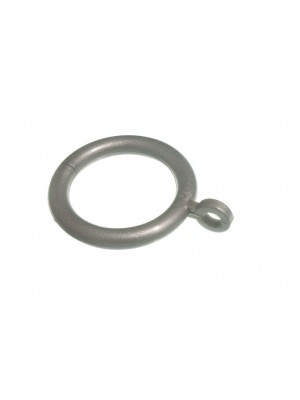 Curtain Rod Rings Fixed Eyelet Grey Id 28mm For Poles Up To 20mm Dia.