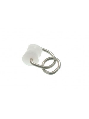 Curtain Track Glider Closed Eye Hook With Nylon Twin Runner