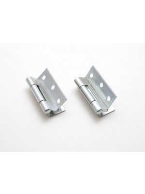 Pair Of Stormproof Hinges BZP 63mm 2 1/2 Inch With Screws