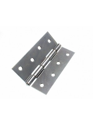 Pair Of Door Butt Hinges BZP Zinc Plated Steel 100mm ( 4 Inch )