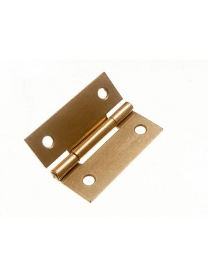 Pair Of Steel Door Butt Hinges EB Brass Plated Steel 50mm ( 2 Inch )