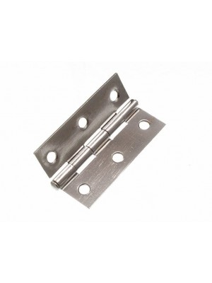 Pair Of Door Loose Pin Butt Hinges Chrome Plated 75mm X 50mm (3" X 2")