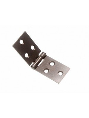 PAIR OF BACK FLAP HINGES STEEL SC SELF COLOUR 25MM X 75MM