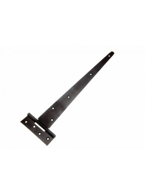 1 Pair Of 18 Inch T Tee Door / Gate / Shed Strap Hinges Black Steel