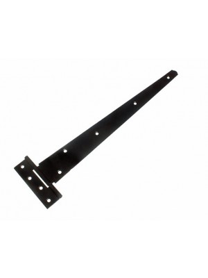 1 Pair Of 16 Inch T Tee Door / Gate / Shed Strap Hinges Steel Black