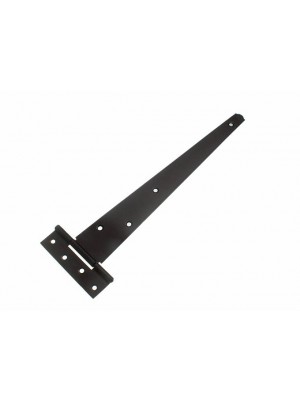 1 Pair Of 14 Inch T Tee Door / Gate / Shed Strap Hinges Steel Black