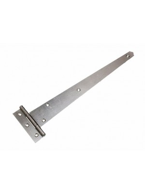 1 Pair Of 12 Inch T Tee Door / Gate / Shed Strap Hinges BZP Steel