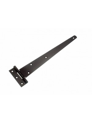 Pair Of 10 Inch 250mm Tee T Hinges Black Powder Coated Steel