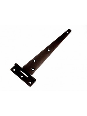 10 X Pairs Of 8 Inch 200mm Tee T Hinges Black Powder Coated Steel