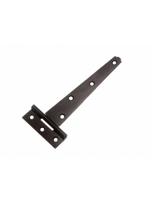 1 Pair Of 6 Inch T Tee Door  / Gate / Shed Strap Hinges Steel Black
