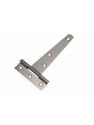 1 Pair Of 4 Inch T Tee Door  / Gate / Shed Strap Hinges BZP Steel 