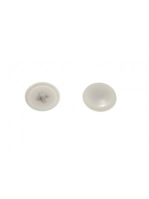 Pozi Head Push Fit Screw Cap Covers Grey