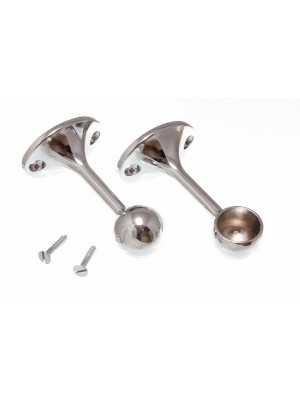 Towel Rail End Rod Support Bracket 19mm Chrome Plated Cp