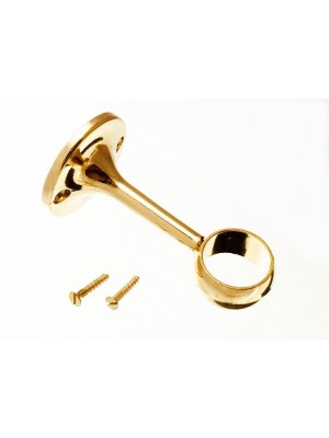 Towel Rail Centre Rod Support Bracket 25mm Brass Plated Eb