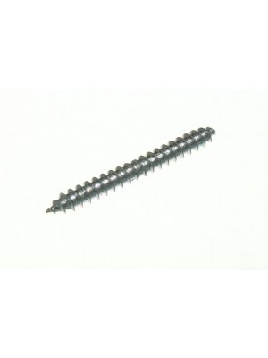 10 X Dowel Screws Double Ended Wood To Wood BZP 2 X 1/4 Inch BZP Steel