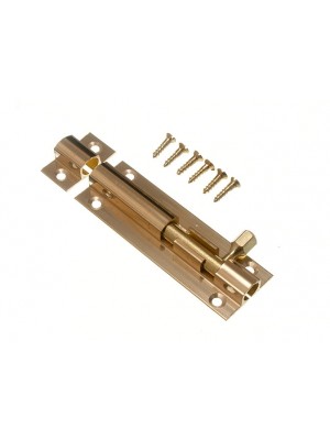 Door Bolt Brass Privacy Latch Sliding Catch + Keeper 3 Inch 75mm