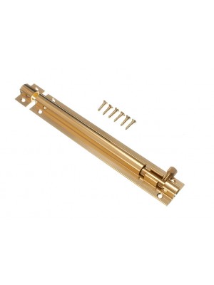Door Bolt Brass Privacy Latch Sliding Catch + Keeper 6 Inch 150mm