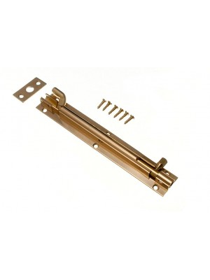 Door Bolt Brass Privacy Sliding Catch Swan Necked 6 Inch 150mm