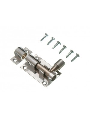 Door Bolt Chrome Plated Brass Latch Sliding Catch 1 1/2 Inch 38mm